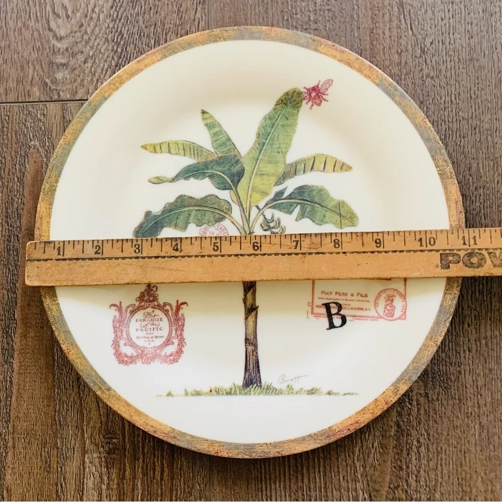 Evergreen melamine plates